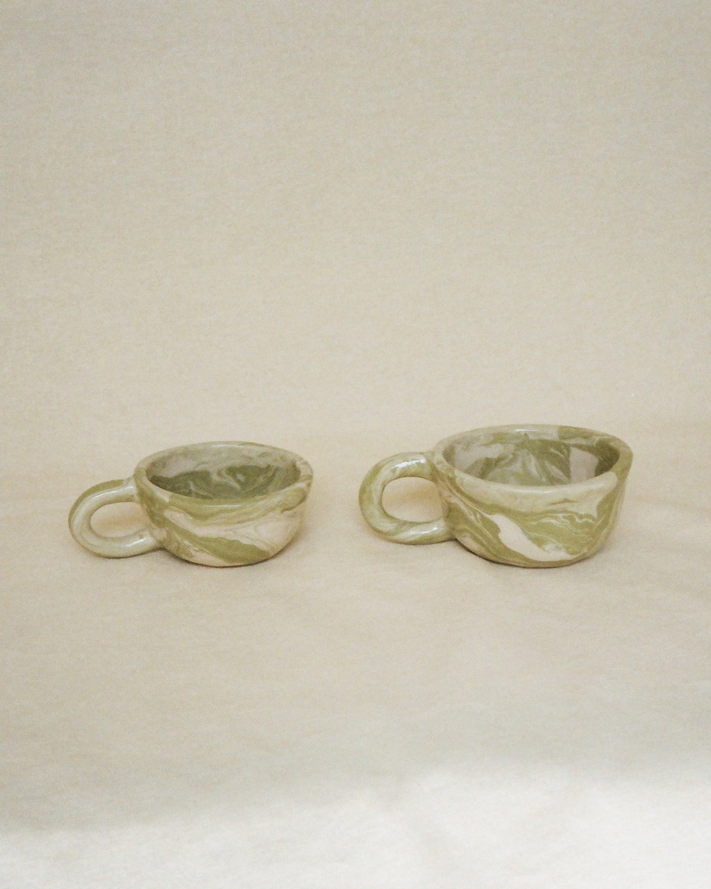 Pollygarden | Marble Sage Latte Mug