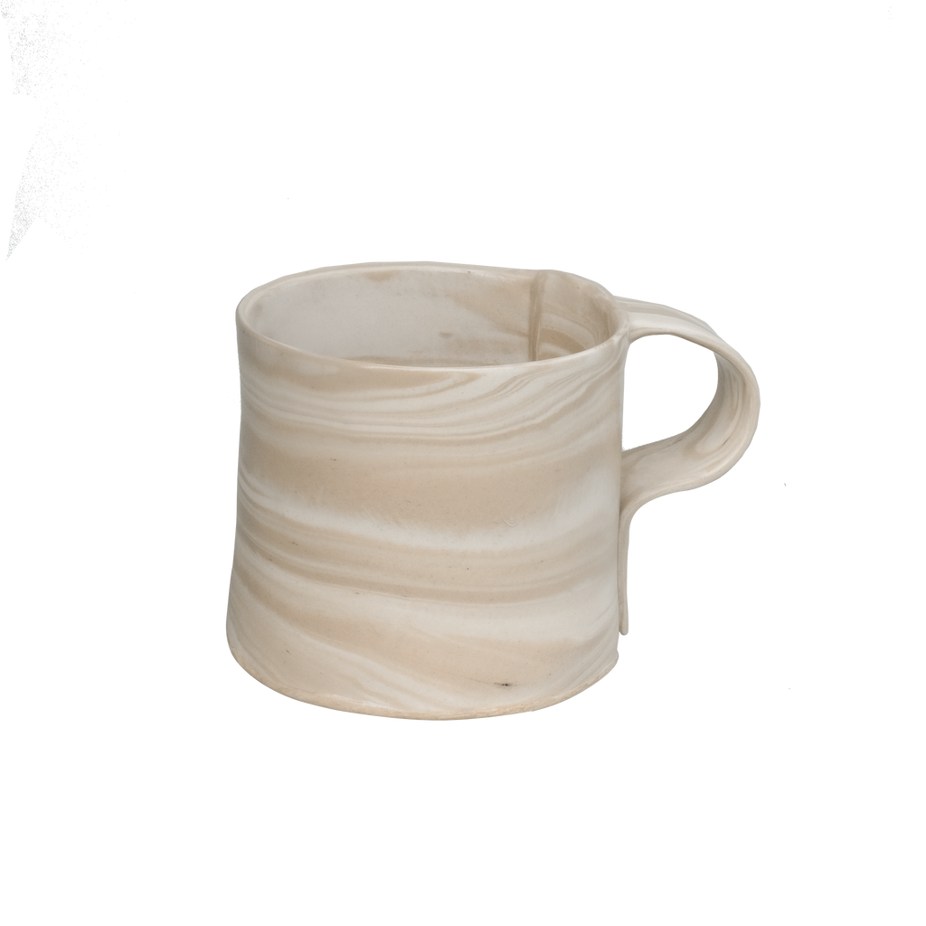 Pollygarden | Beige Marble Paper Mug