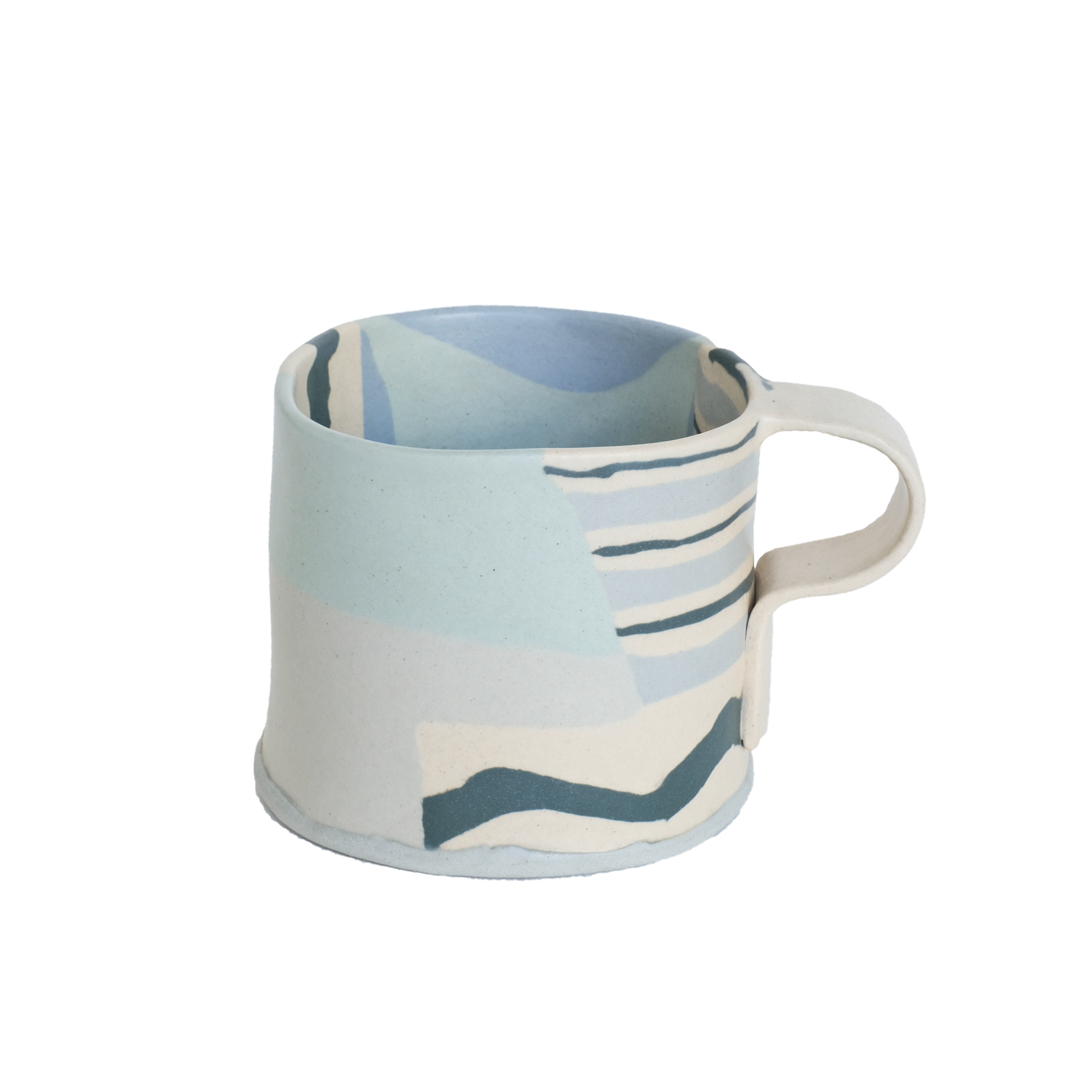 Pollygarden | Blue Zigzag Paper Mug