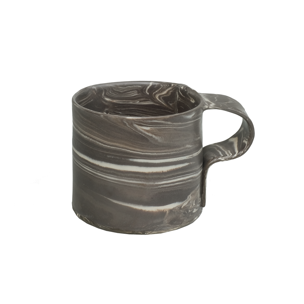 Pollygarden | Dark Chocolate Marble Paper Mug