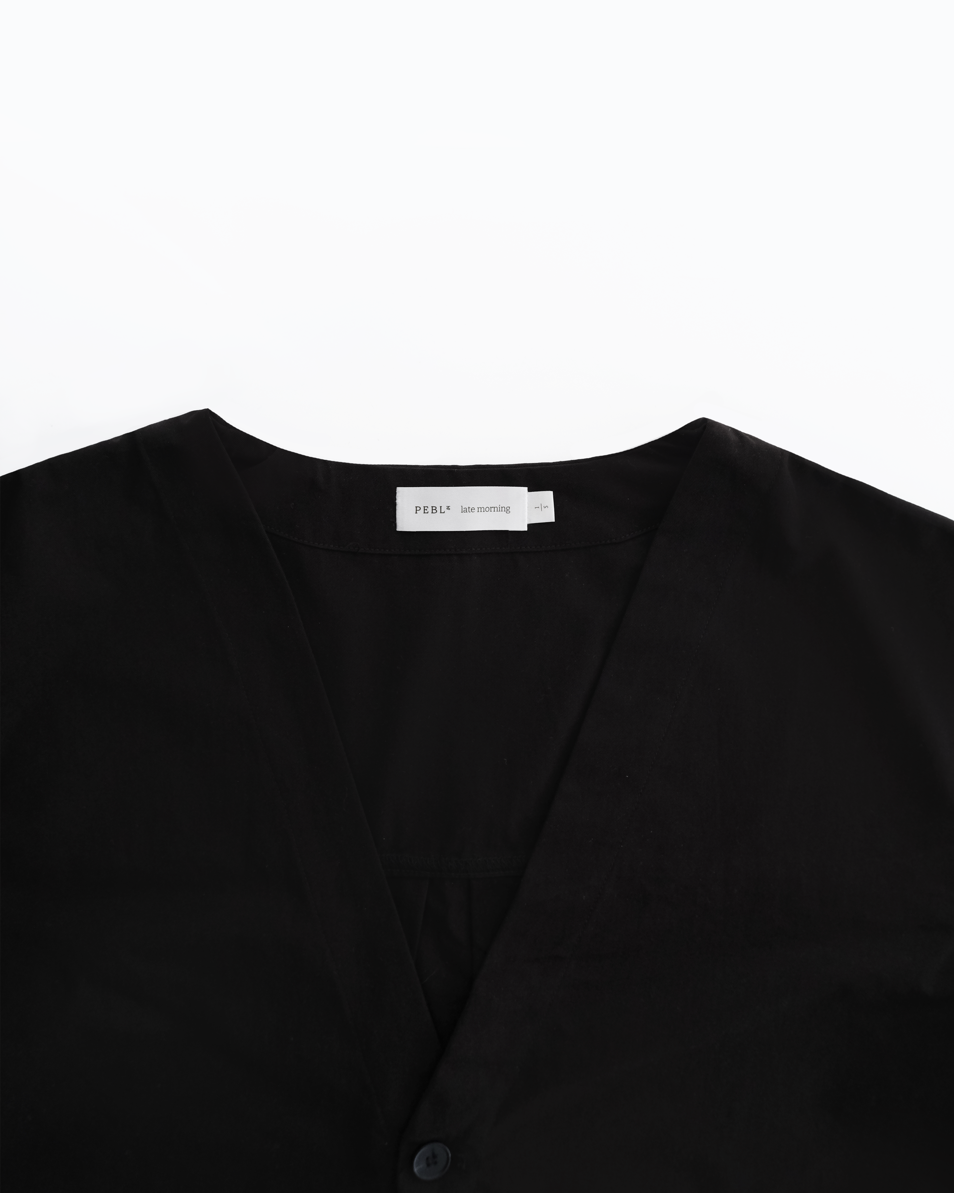 PEBL x late morning | Collarless Jacket