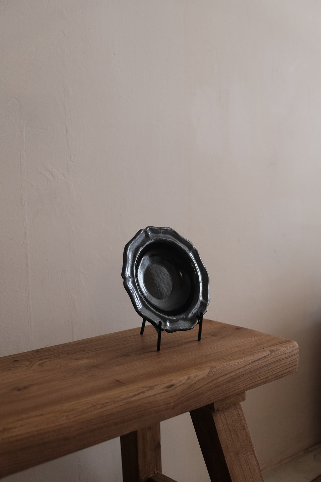 Chang Liang | Handmade Black Glazed Plate