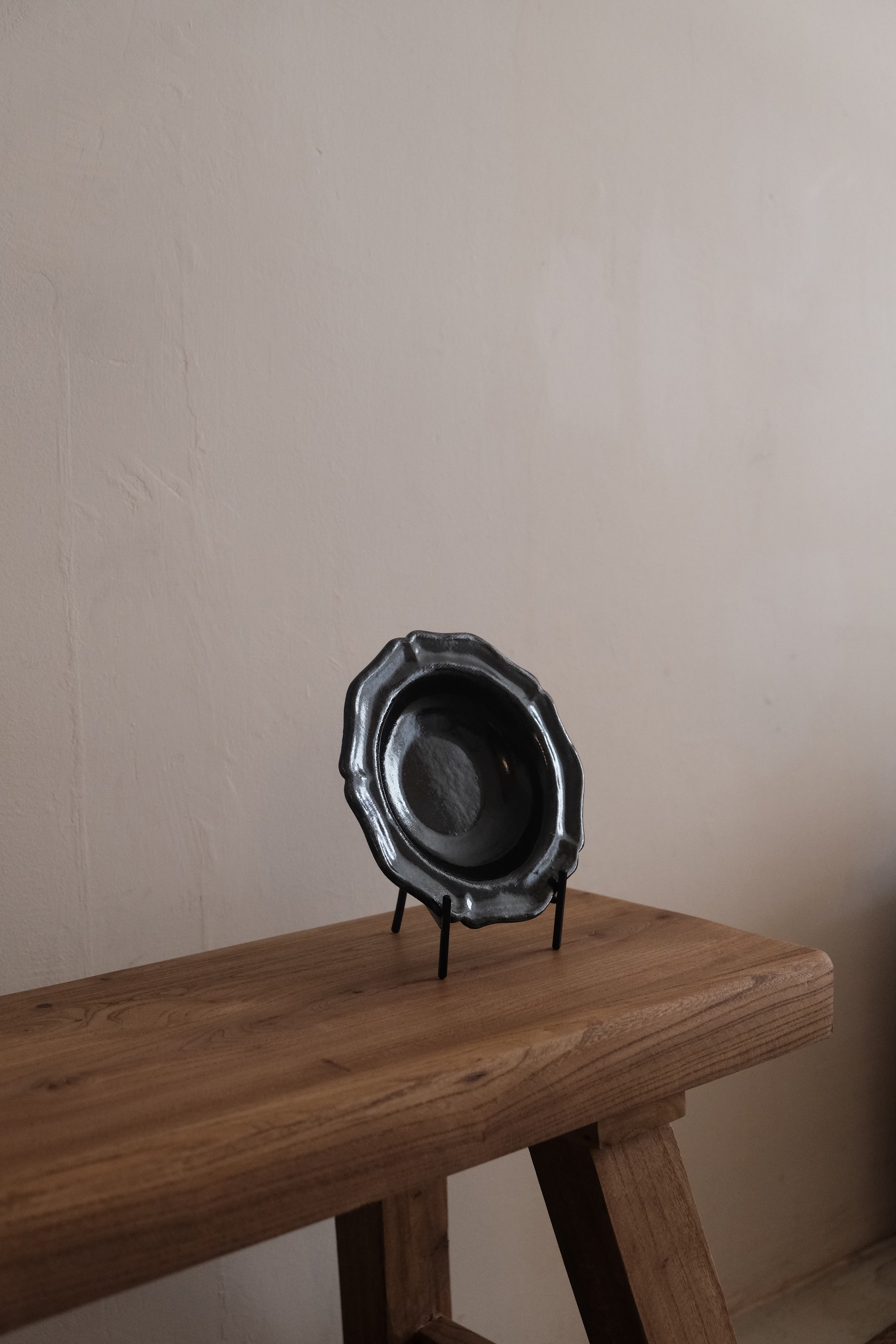 Chang Liang | Handmade Black Glazed Plate