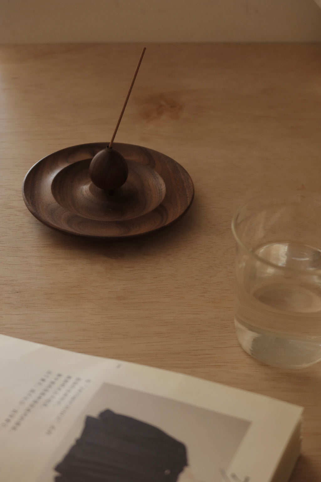 Frond | Walnut Wood Incense Holder