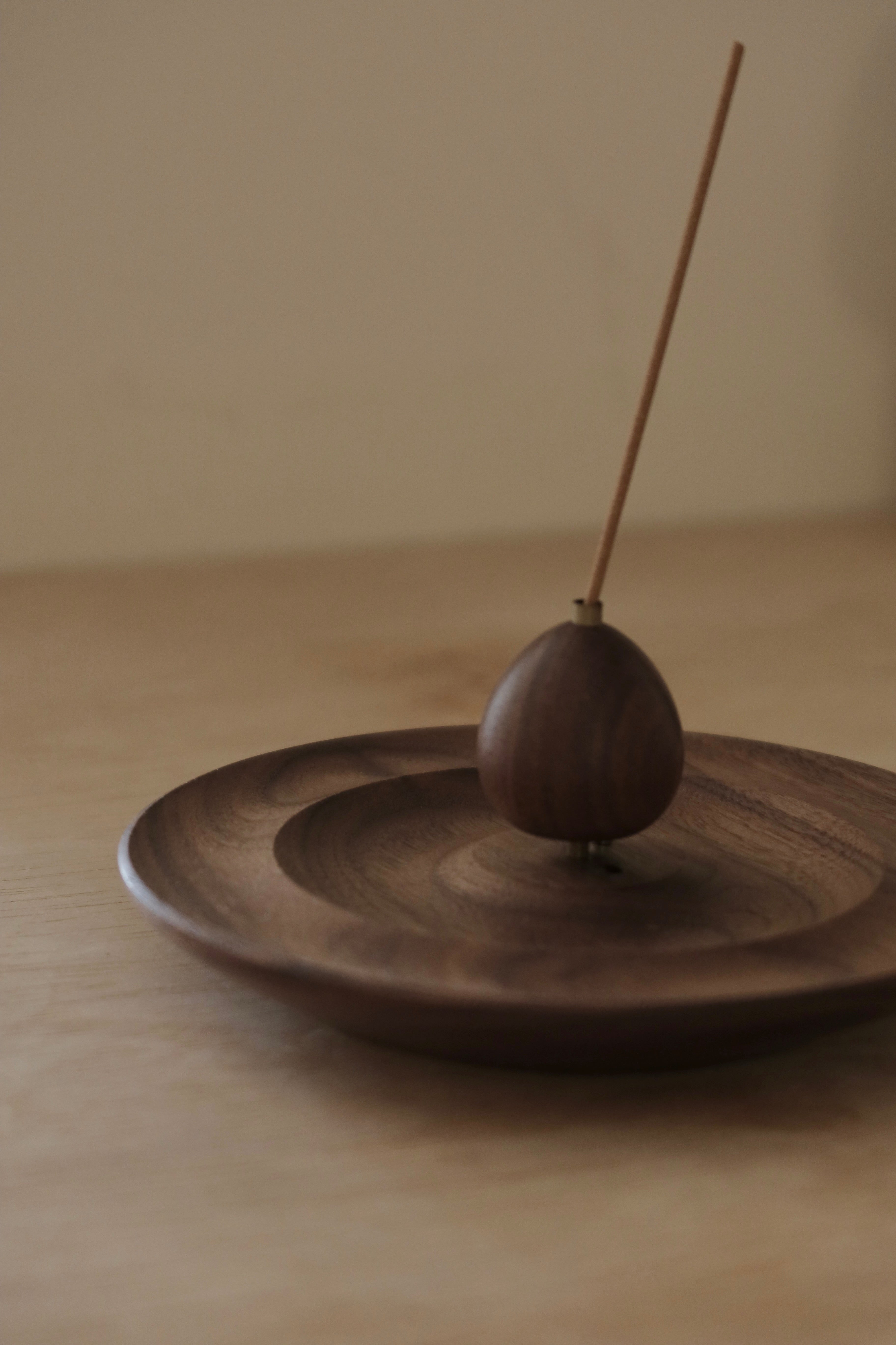 Frond | Walnut Wood Incense Holder