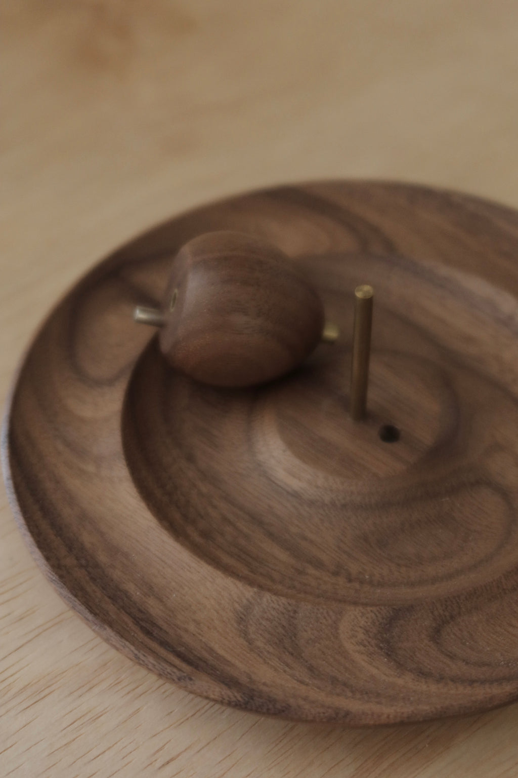 Frond | Walnut Wood Incense Holder