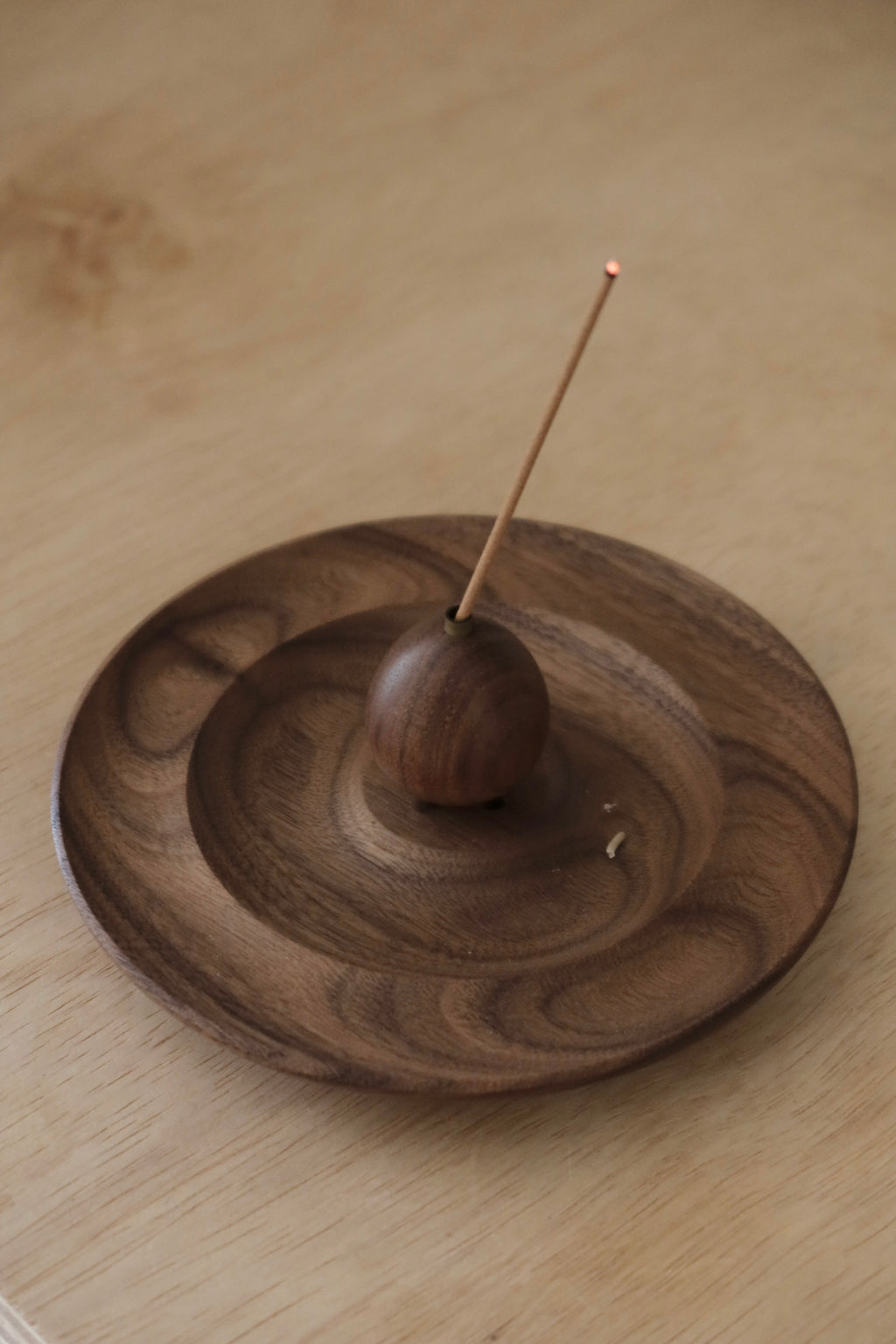 Frond | Walnut Wood Incense Holder