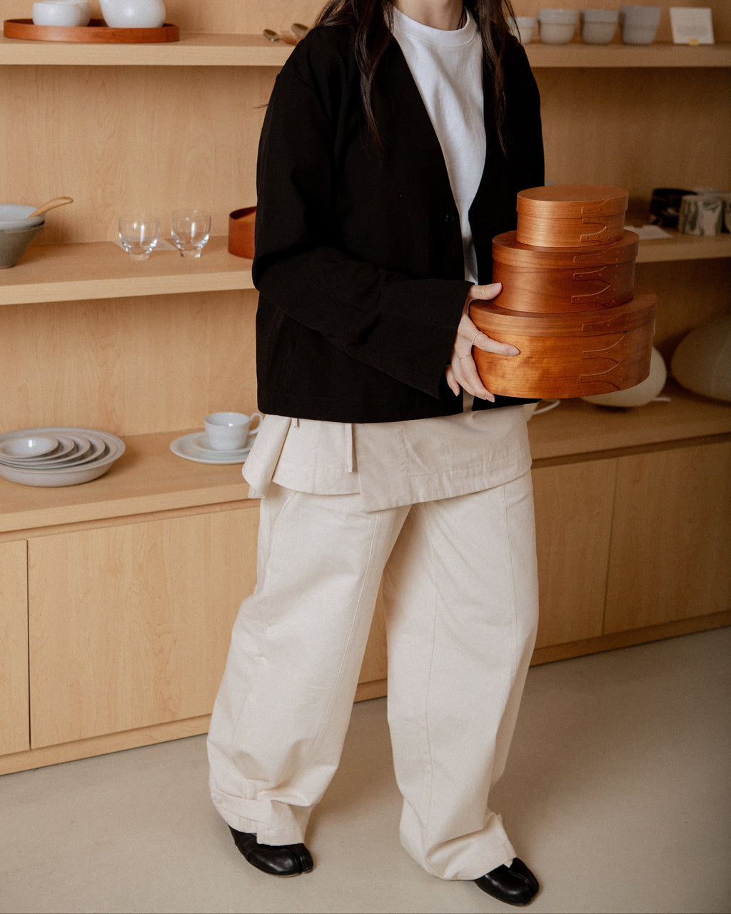 PEBL x late morning | Relaxed Barrel Pant