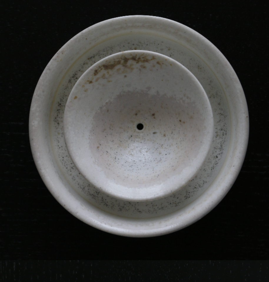 Solinii | Wood Fired Pale Pink Double Circle Incense Holder