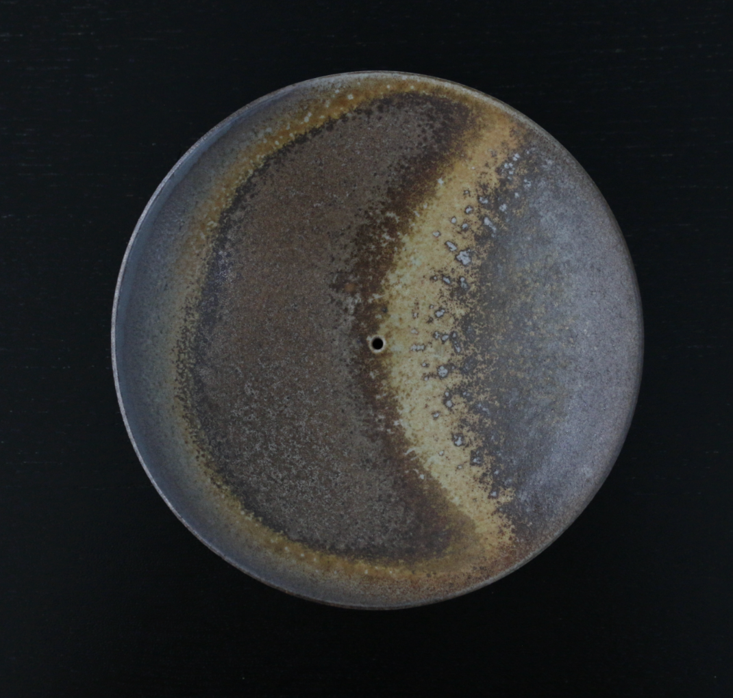 Solinii | Wood Fired Ash Brown Mono Wide Incense Holder