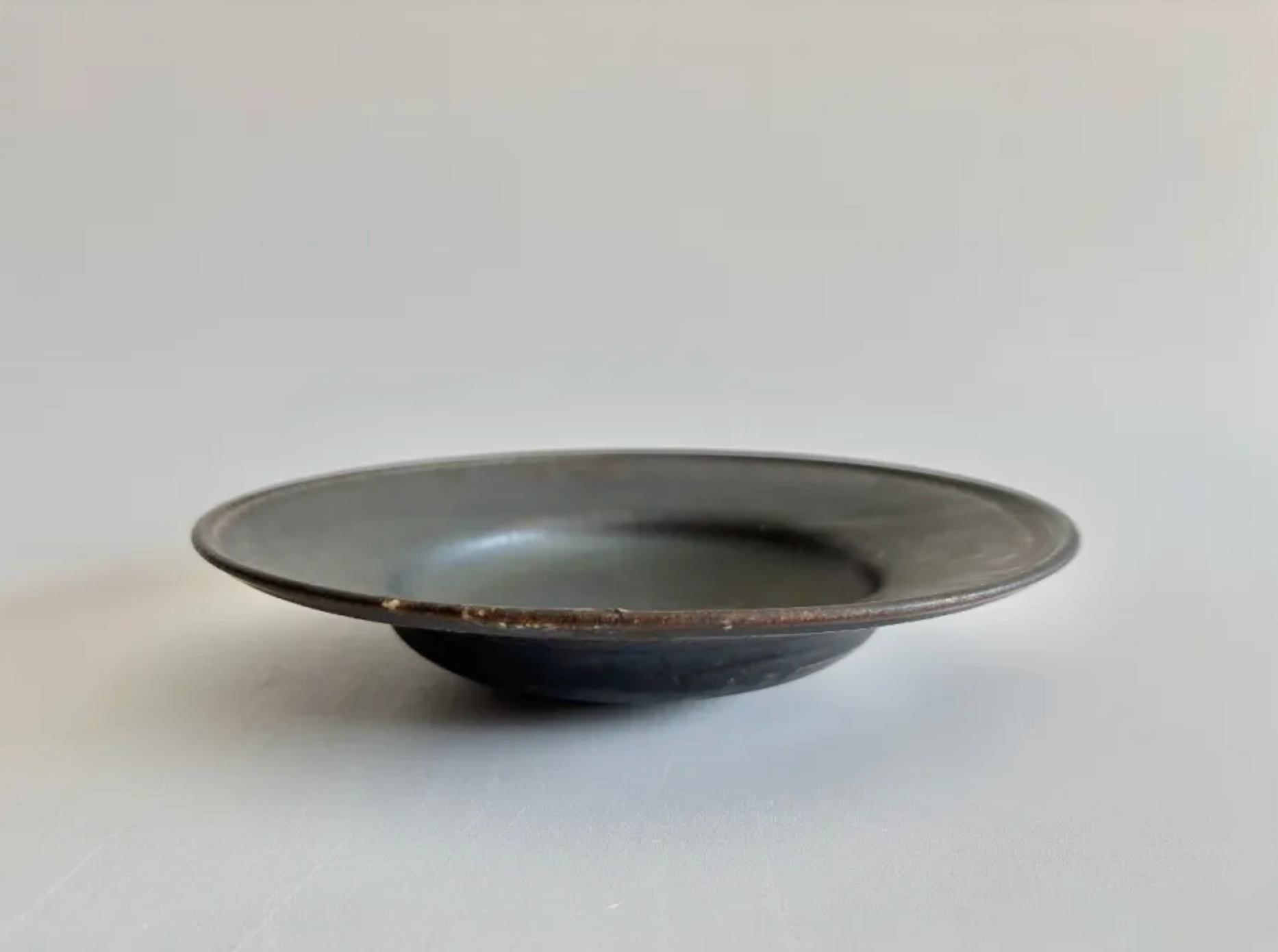 Atsushi Shimomura | Black Glaze Rim Plate