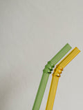 Color Glass Straw Set